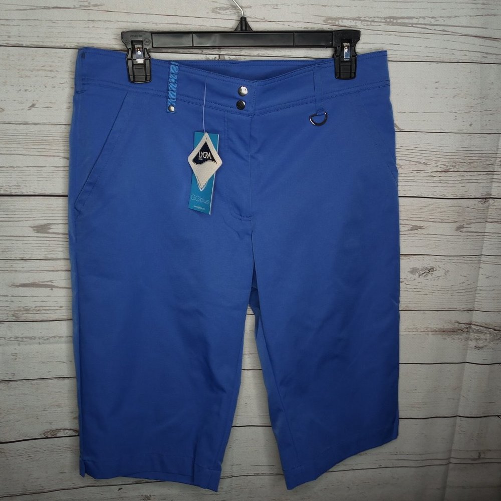 GG BLUE CLAM DIGGER WOMEN'S LADIES SZ 8 GOLF SHORT